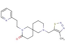 8-[(4-methyl-1,2,3-thiadiazol-5-yl)methyl]-2-(2-pyridin-2-ylethyl)-2,8-diazaspiro[5.5]undecan-3-one