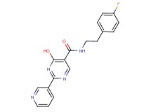 N-[2-(4-fluorophenyl)ethyl]-4-hydroxy-2-pyridin-3-ylpyrimidine-5-carboxamide