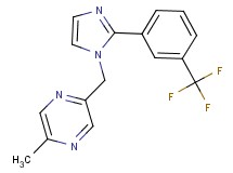 2-methyl-5-({2-[3-(trifluoromethyl)phenyl]-1H-imidazol-1-yl}methyl)pyrazine
