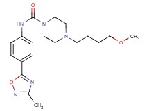4-(4-methoxybutyl)-N-[4-(3-methyl-1,2,4-oxadiazol-5-yl)phenyl]piperazine-1-carboxamide