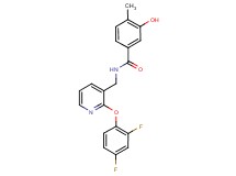 N-{[2-(2,4-difluorophenoxy)pyridin-3-yl]methyl}-3-hydroxy-4-methylbenzamide
