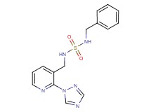 N-benzyl-N'-{[2-(1H-1,2,4-triazol-1-yl)pyridin-3-yl]methyl}sulfamide