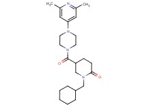 1-(cyclohexylmethyl)-5-{[4-(2,6-dimethyl-4-pyridinyl)-1-piperazinyl]carbonyl}-2-piperidinone