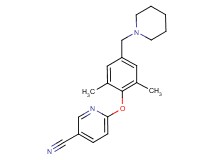 6-[2,6-dimethyl-4-(piperidin-1-ylmethyl)phenoxy]nicotinonitrile