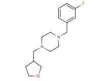 1-(3-fluorobenzyl)-4-(tetrahydro-3-furanylmethyl)piperazine