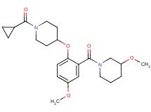 1-(2-{[1-(cyclopropylcarbonyl)-4-piperidinyl]oxy}-5-methoxybenzoyl)-3-methoxypiperidine