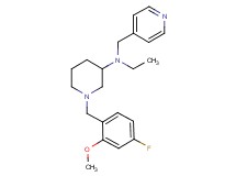 N-ethyl-1-(4-fluoro-2-methoxybenzyl)-N-(4-pyridinylmethyl)-3-piperidinamine