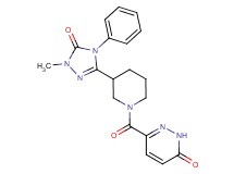 6-{[3-(1-methyl-5-oxo-4-phenyl-4,5-dihydro-1H-1,2,4-triazol-3-yl)piperidin-1-yl]carbonyl}pyridazin-3(2H)-one