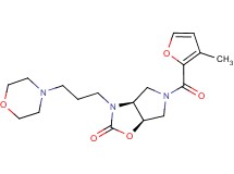 (3aS*,6aR*)-5-(3-methyl-2-furoyl)-3-(3-morpholin-4-ylpropyl)hexahydro-2H-pyrrolo[3,4-d][1,3]oxazol-2-one