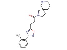 2-{3-[3-(2-methylphenyl)-1,2,4-oxadiazol-5-yl]propanoyl}-2,7-diazaspiro[4.5]decane
