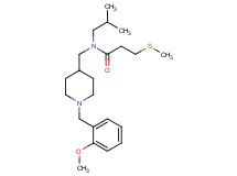 N-isobutyl-N-{[1-(2-methoxybenzyl)-4-piperidinyl]methyl}-3-(methylthio)propanamide