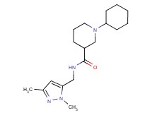 1-cyclohexyl-N-[(1,3-dimethyl-1H-pyrazol-5-yl)methyl]piperidine-3-carboxamide