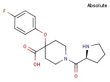4-(4-fluorophenoxy)-1-L-prolylpiperidine-4-carboxylic acid