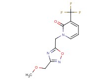 1-{[3-(methoxymethyl)-1,2,4-oxadiazol-5-yl]methyl}-3-(trifluoromethyl)pyridin-2(1H)-one