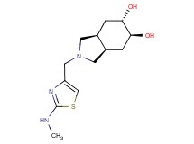 (3aR*,5S*,6S*,7aS*)-2-{[2-(methylamino)-1,3-thiazol-4-yl]methyl}octahydro-1H-isoindole-5,6-diol