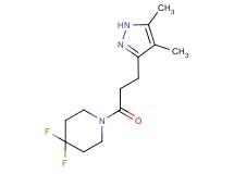 1-[3-(4,5-dimethyl-1H-pyrazol-3-yl)propanoyl]-4,4-difluoropiperidine