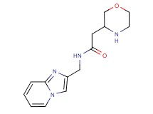 N-(imidazo[1,2-a]pyridin-2-ylmethyl)-2-(3-morpholinyl)acetamide dihydrochloride