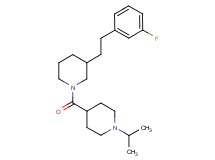 3-[2-(3-fluorophenyl)ethyl]-1-[(1-isopropyl-4-piperidinyl)carbonyl]piperidine
