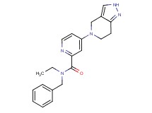 N-benzyl-N-ethyl-4-(2,4,6,7-tetrahydro-5H-pyrazolo[4,3-c]pyridin-5-yl)-2-pyridinecarboxamide
