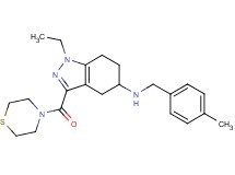 1-ethyl-N-(4-methylbenzyl)-3-(4-thiomorpholinylcarbonyl)-4,5,6,7-tetrahydro-1H-indazol-5-amine