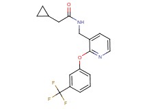 2-cyclopropyl-N-({2-[3-(trifluoromethyl)phenoxy]-3-pyridinyl}methyl)acetamide