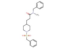 N-benzyl-3-[1-(benzylsulfonyl)-4-piperidinyl]-N-methylpropanamide