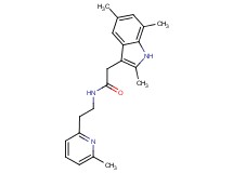 N-[2-(6-methyl-2-pyridinyl)ethyl]-2-(2,5,7-trimethyl-1H-indol-3-yl)acetamide