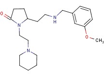 5-{2-[(3-methoxybenzyl)amino]ethyl}-1-[2-(1-piperidinyl)ethyl]-2-pyrrolidinone