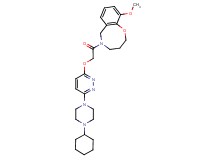 5-({[6-(4-cyclohexyl-1-piperazinyl)-3-pyridazinyl]oxy}acetyl)-10-methoxy-3,4,5,6-tetrahydro-2H-1,5-benzoxazocine