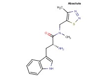 N-methyl-N-[(4-methyl-1,2,3-thiadiazol-5-yl)methyl]-D-tryptophanamide