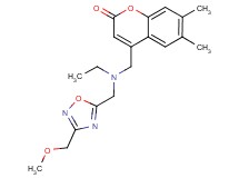 4-[(ethyl{[3-(methoxymethyl)-1,2,4-oxadiazol-5-yl]methyl}amino)methyl]-6,7-dimethyl-2H-chromen-2-one