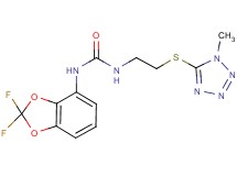 N-(2,2-difluoro-1,3-benzodioxol-4-yl)-N'-{2-[(1-methyl-1H-tetrazol-5-yl)thio]ethyl}urea