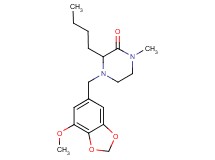 3-butyl-4-[(7-methoxy-1,3-benzodioxol-5-yl)methyl]-1-methyl-2-piperazinone