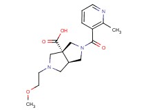 (3aR*,6aR*)-2-(2-methoxyethyl)-5-[(2-methylpyridin-3-yl)carbonyl]hexahydropyrrolo[3,4-c]pyrrole-3a(1H)-carboxylic acid