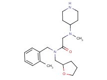 N~2~-methyl-N~1~-(2-methylbenzyl)-N~2~-piperidin-4-yl-N~1~-(tetrahydrofuran-2-ylmethyl)glycinamide