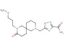 5-{[8-(3-methoxypropyl)-9-oxo-2,8-diazaspiro[5.5]undec-2-yl]methyl}-1,2,4-oxadiazole-3-carboxamide