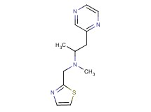 N-methyl-1-pyrazin-2-yl-N-(1,3-thiazol-2-ylmethyl)propan-2-amine