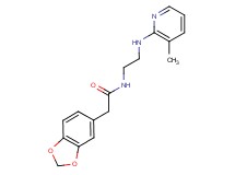 2-(1,3-benzodioxol-5-yl)-N-{2-[(3-methylpyridin-2-yl)amino]ethyl}acetamide