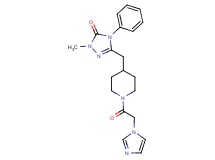 5-{[1-(1H-imidazol-1-ylacetyl)piperidin-4-yl]methyl}-2-methyl-4-phenyl-2,4-dihydro-3H-1,2,4-triazol-3-one