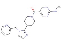 N-methyl-5-({4-[1-(2-pyridinylmethyl)-1H-imidazol-2-yl]-1-piperidinyl}carbonyl)-2-pyrimidinamine