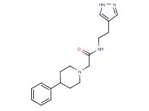 2-(4-phenylpiperidin-1-yl)-N-[2-(1H-pyrazol-4-yl)ethyl]acetamide