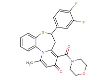 6-(3,4-difluorophenyl)-11-methyl-8-(4-morpholinylcarbonyl)-6,7-dihydro-9H-pyrido[2,1-d][1,5]benzothiazepin-9-one