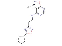 N-[2-(5-cyclopentyl-1,2,4-oxadiazol-3-yl)ethyl]-3-methylisoxazolo[5,4-d]pyrimidin-4-amine