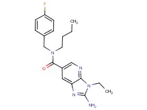2-amino-N-butyl-3-ethyl-N-(4-fluorobenzyl)-3H-imidazo[4,5-b]pyridine-6-carboxamide