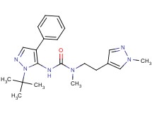 N'-(1-tert-butyl-4-phenyl-1H-pyrazol-5-yl)-N-methyl-N-[2-(1-methyl-1H-pyrazol-4-yl)ethyl]urea