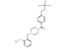 4-(4-{[4-(2-methoxybenzyl)-1-piperazinyl]carbonyl}phenyl)-2-methyl-2-butanol