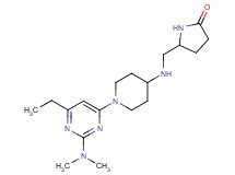 5-[({1-[2-(dimethylamino)-6-ethylpyrimidin-4-yl]piperidin-4-yl}amino)methyl]pyrrolidin-2-one