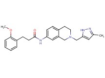 3-(2-methoxyphenyl)-N-{2-[(3-methyl-1H-pyrazol-5-yl)methyl]-1,2,3,4-tetrahydro-7-isoquinolinyl}propanamide
