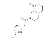 8-[(3-methyl-1H-pyrazol-1-yl)acetyl]hexahydro-2H-pyrazino[1,2-a]pyrazin-1(6H)-one