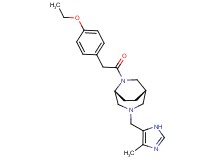 (1S*,5R*)-6-[(4-ethoxyphenyl)acetyl]-3-[(4-methyl-1H-imidazol-5-yl)methyl]-3,6-diazabicyclo[3.2.2]nonane